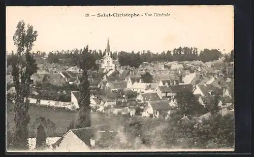 AK Saint-Christophe, Vue generale mit Kirche