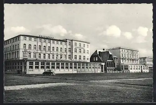 AK Norderney, Hotel Kaiserhof und Europäischer Hof