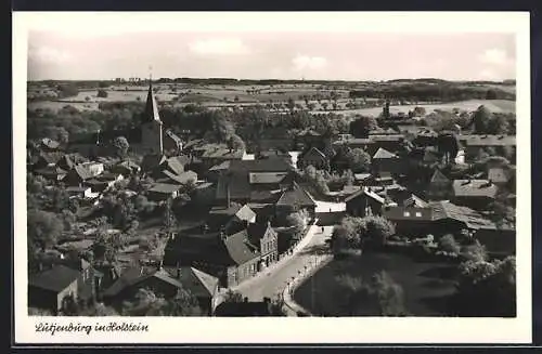 AK Lütjenburg in Holstein, Ortsansicht aus der Vogelschau