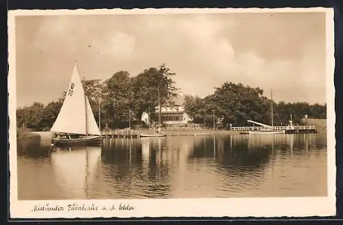 AK Scholderup, Gasthaus Missunder Fährhaus an der Schlei