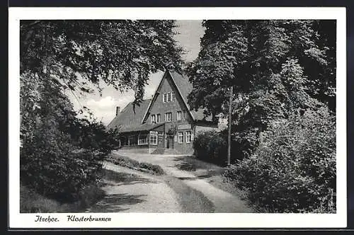 AK Itzehoe, Partie am Gasthaus Klosterbrunnen