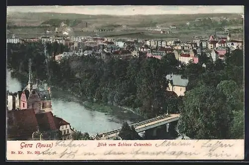 AK Gera, Blick vom Schloss Osterstein