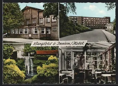 AK Bargfeld /Innien, Gasthof Karl-Heinz Hanssen mit Innenansicht, Tönsheide