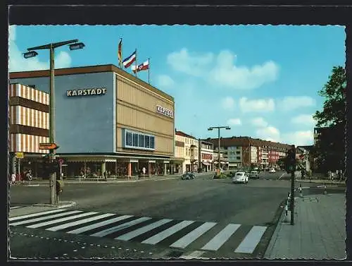 AK Neumünster, Warenhaus Karstadt am Kuhberg