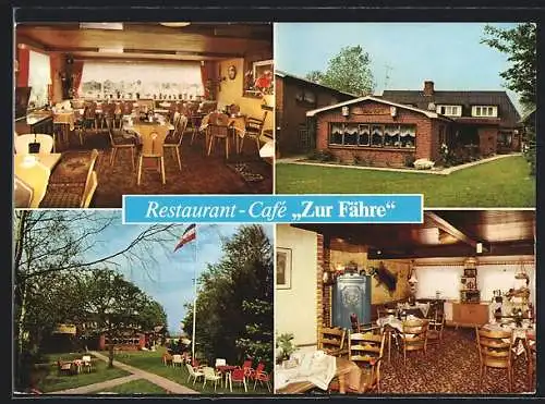 AK Bonsberg /Gelting, Hotel-Restaurant Zur Fähre, Innenansichten