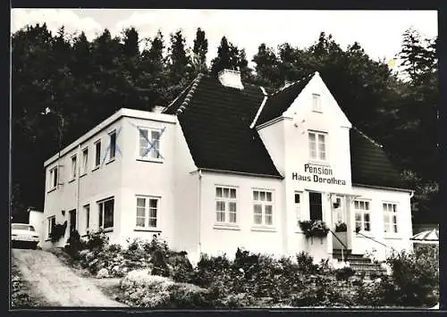 AK Nieder-Kleveez, Pension Haus Dorothea mit Garten