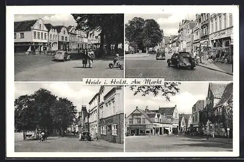 AK Heide /Holst., Partien am Markt