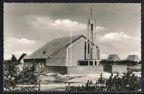AK St. Peter-Ording, Ansicht der Kath. Kirche