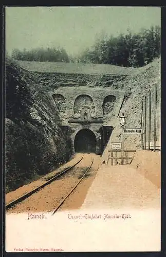 AK Hameln, Tunnel-Einfahrt Hameln-Klüt