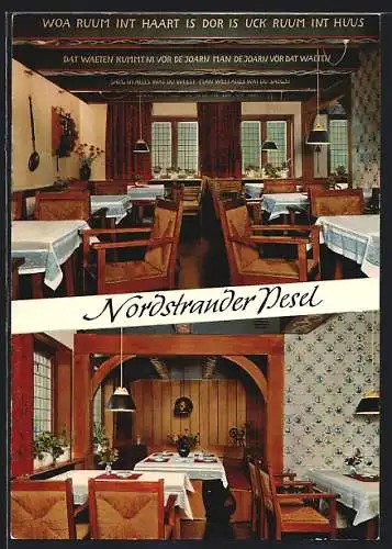 AK Nordstrand-Herrendeich, Brauer`s Gasthof, Speiseräume