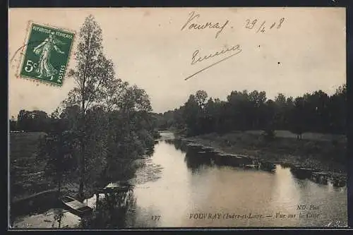 AK Vouvray /I.-et-L., Vue sur la Cisse