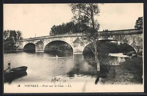 AK Vouvray /I.-et-L., Pont sur la Cisse