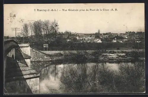 AK Vouvray /I.-et-L., Vue Générale prise du Pont de la Cisse