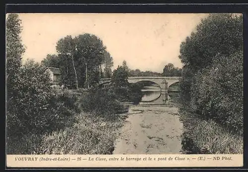 AK Vouvray /I.-et-L., La Cisse, entre le barrage et le pont de Cisse