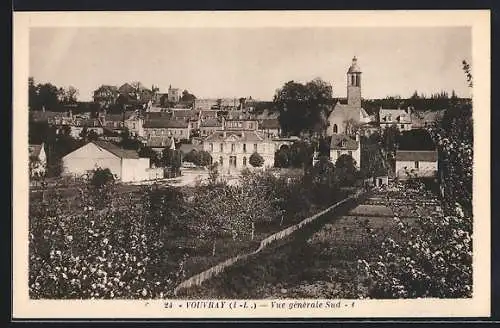 AK Vouvray, Vue générale Sud