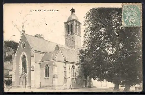 AK Vouvray /I.-et-L., L`Eglise