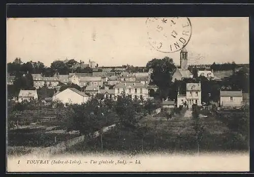 AK Vouvray, Vue générale, L`Église