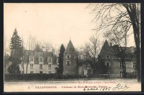 AK Villeperdue /I.-et-L., Chateau de Bois-Bonnard, Entrée