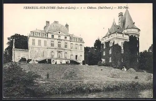 AK Verneuil-sur-Indre, Château, Sud-Ouest