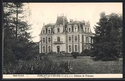 AK Parcay-sur-Vienne, Château de Prézeaux