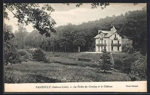 AK Panzoult /I.-et-L., Le Vallée du Croulay et le Château