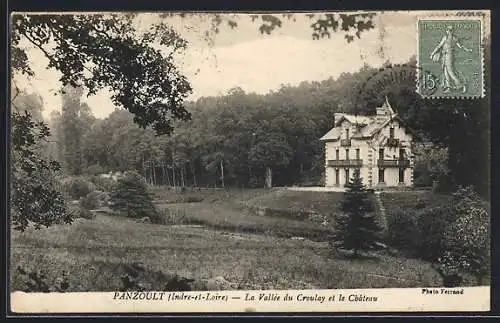 AK Panzoult /I.-et-L., La Vallée du Croulay et le Château