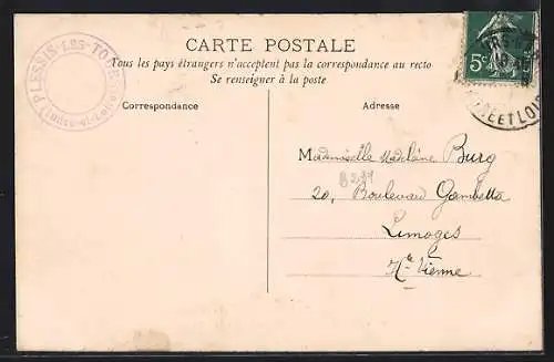 AK Plessis-les-Tours /I.-et-L., Le Château, Chambre de Louis XI