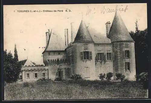 AK Yzeures /I.-et-L., Château de Péré