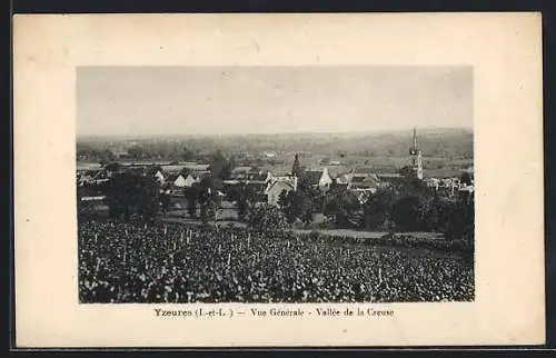 AK Yzeures /I.-et-L., Vue Générale, Vallée de la Creuse