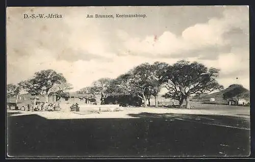 AK Keetmanshoop, Ortspartie mit dem Brunnen