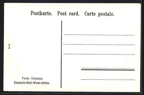 AK Gobabis, Blick auf die Feste