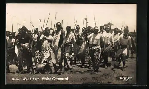 AK Native War Dance, Mining Compound, afrikanische Tänzer