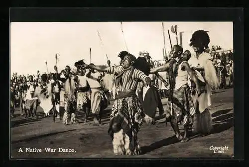 AK A Native War Dance in South Africa