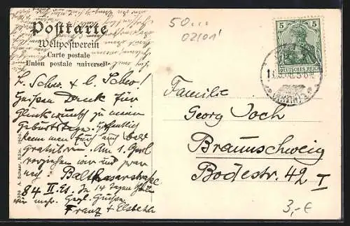 AK Köln a. Rh., Stapelhaus und Martinskirche