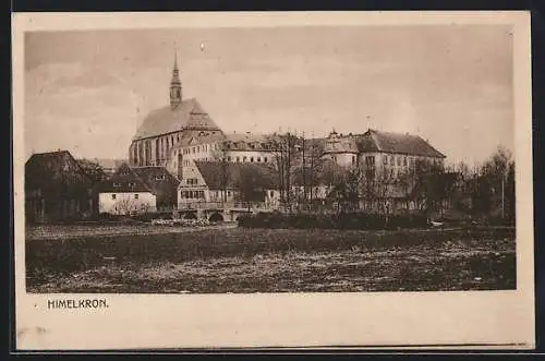 AK Himmelkron, Gesamtansicht mit Brauerei, Brücke und Kirche