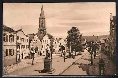 AK Kelheim, Ansicht vom Marktplatz