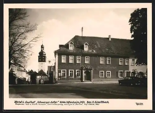 AK Uffenheim, Hotel & Gasthaus Schwarzer Adler