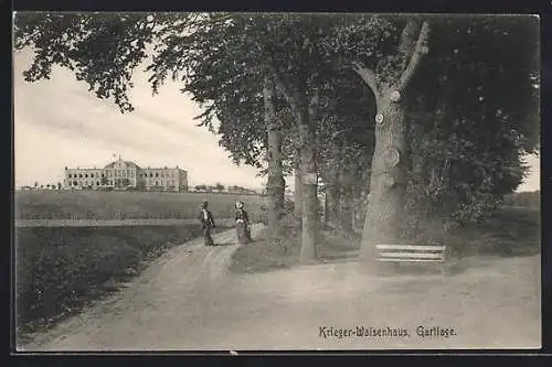 AK Gartlage, Krieger-Waisenhaus am Feldrand
