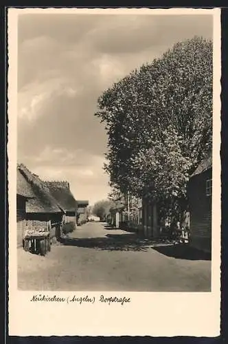 AK Neukirchen / Angeln, Blick in die Dorfstrasse