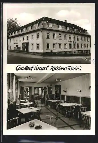 AK Hilders / Rhön, Gasthof Engel, Speisesaal