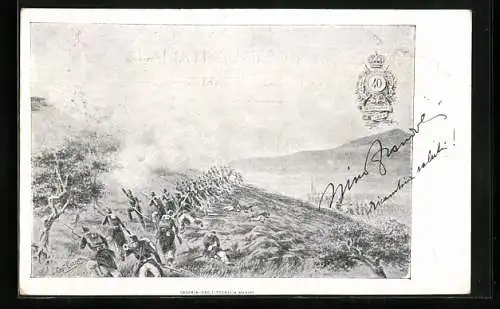 Künstler-AK 40° Reggimento Fanteria 1860