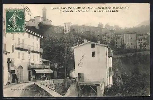 AK Lantosque /A.-M., Les Hotels et le Relais, Vallee de la Vesubie