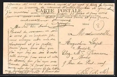 AK Lantosque /A.-M., Vue prise du Rion