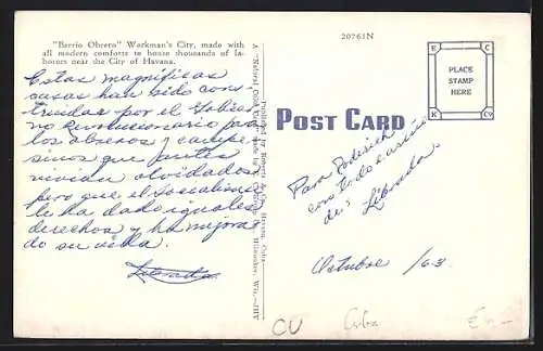 AK Havana, Barrio Obrero Workman`s City