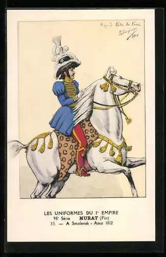 Künstler-AK Murat, A Smolensk 1812