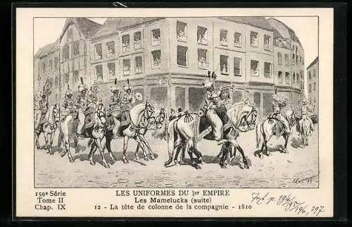 Künstler-AK Les Mamelucks, La tete de colonne de la compagnie 1810