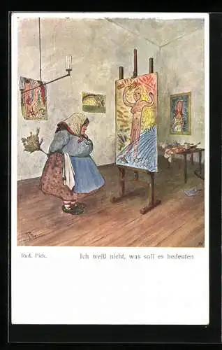 Künstler-AK Rudolf Pick: Ich weiss nicht, was soll es bedeuten, Bauhaus