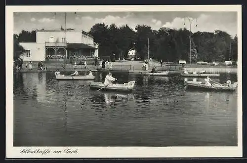 AK Hohensalza, Solbadcafé am Teich