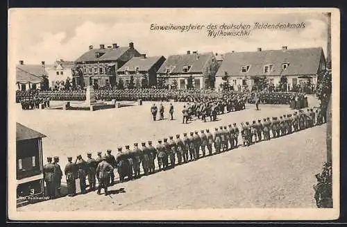 AK Wylkowischki, Einweihungsfeier des deutschen Heldendenkmals