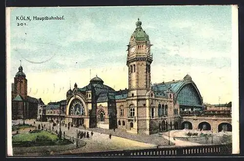 AK Köln a. Rh., Ansicht vom Hauptbahnhof